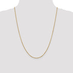 14K 1.7mm Flat Cable Chain