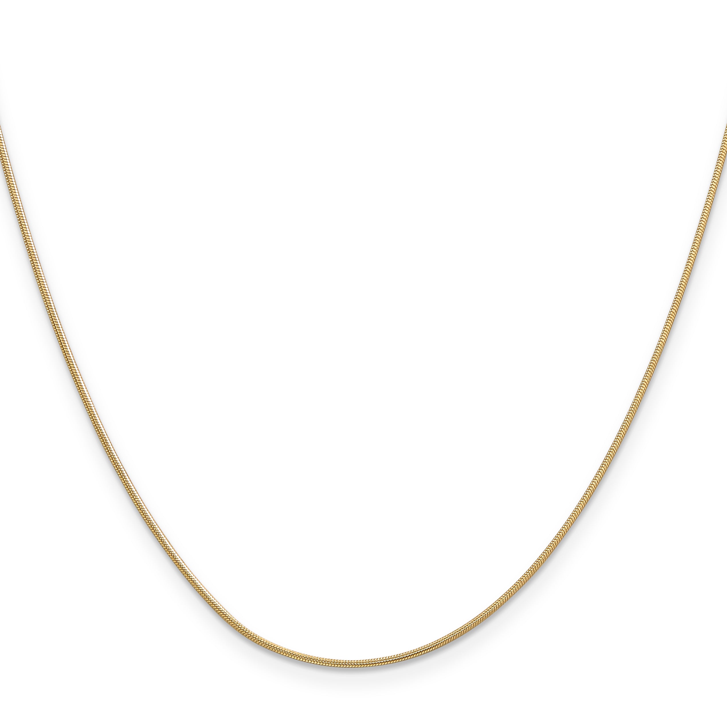 14K .9mm Round Snake Chain Secondary image