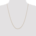 14K .9mm Round Snake Chain