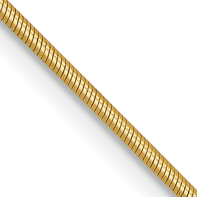 14K .9mm Round Snake Chain Main image