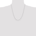 Box Chain in 14K White Gold, 0.5mm - Sophia Jewelers
