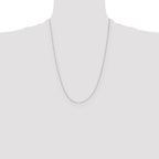 Box Chain in 14K White Gold, 0.5mm - Sophia Jewelers
