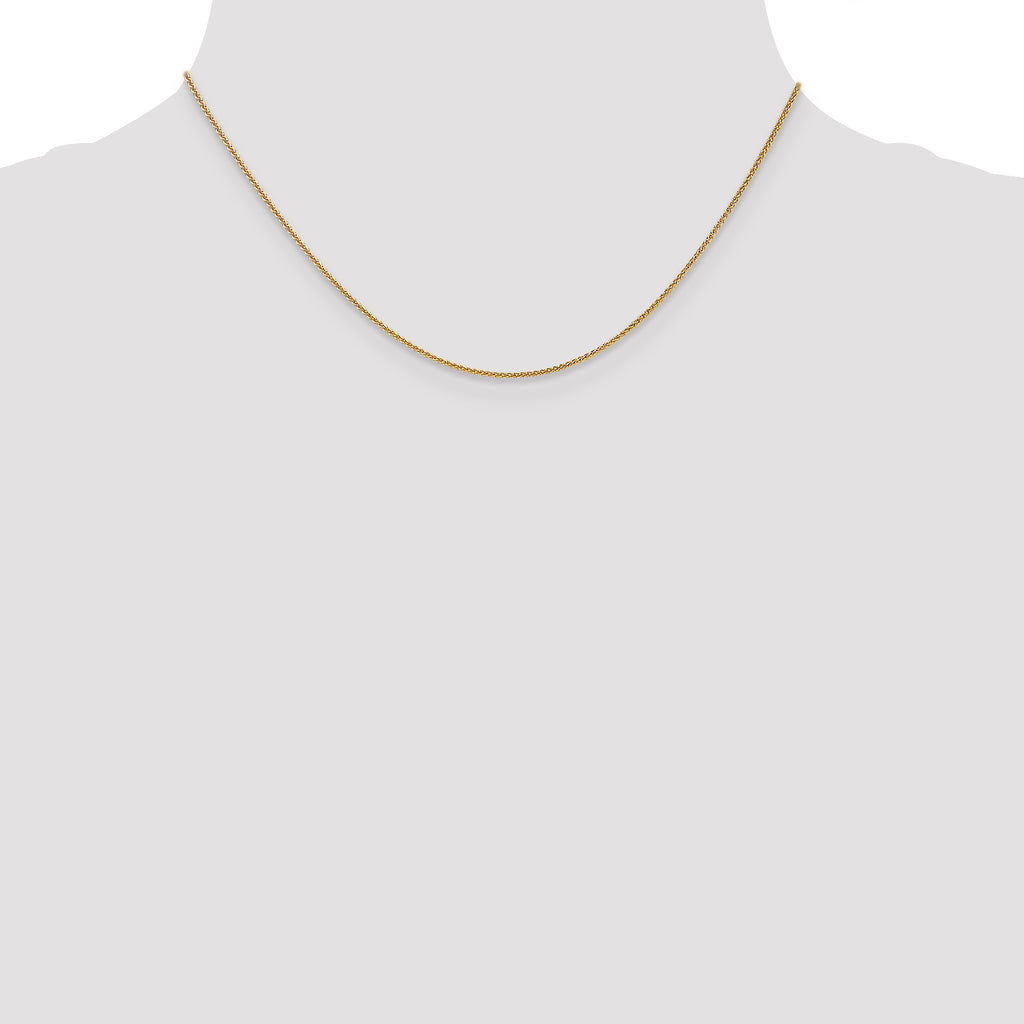 14 Karat 1.0mm Spiga Chain - View 4