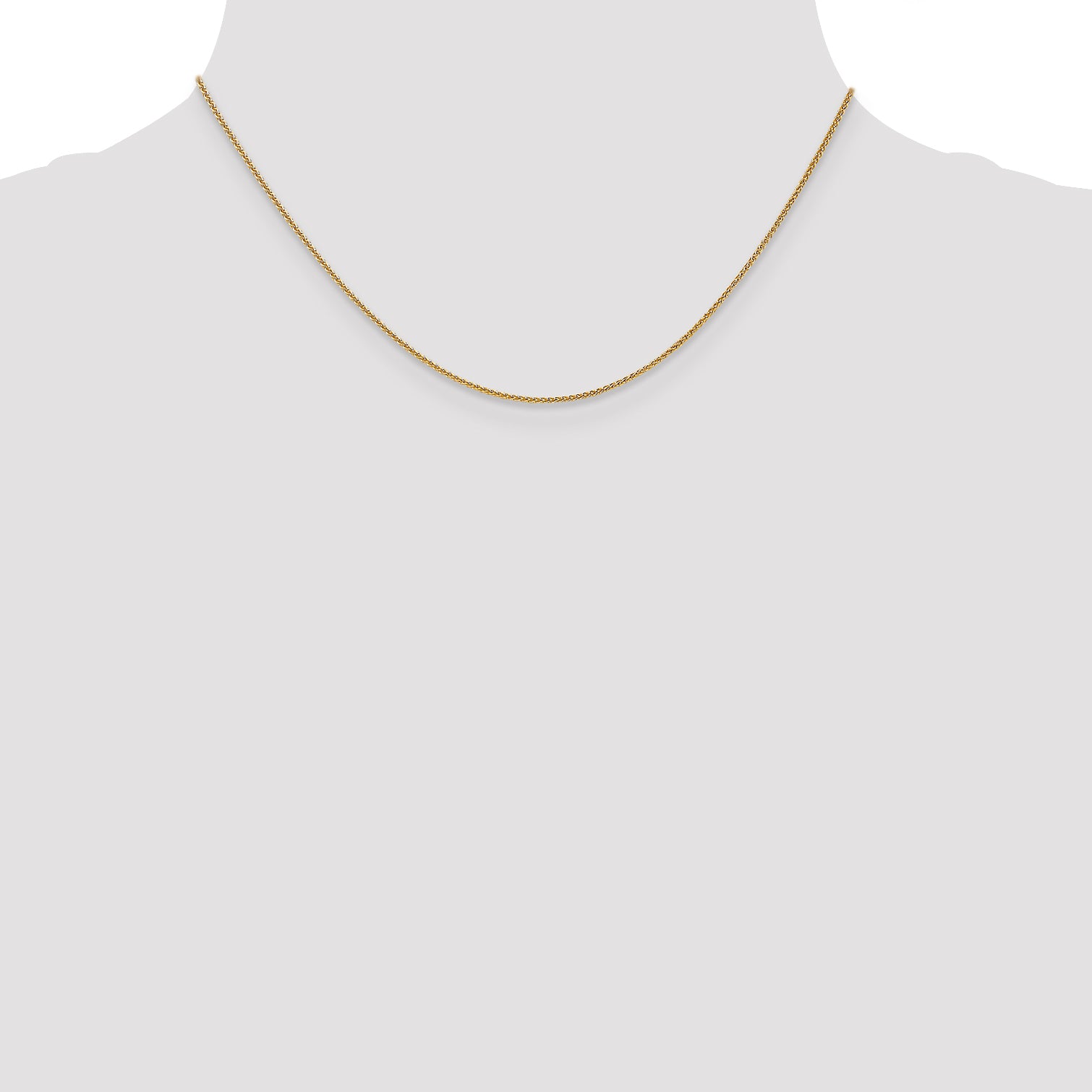 14 Karat 1.0mm Spiga Chain - View 4