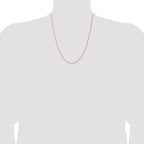 Spiga Wheat Chain in 14K Yellow Gold, Anklet to Necklace Lengths, 1mm - Sophia Jewelers