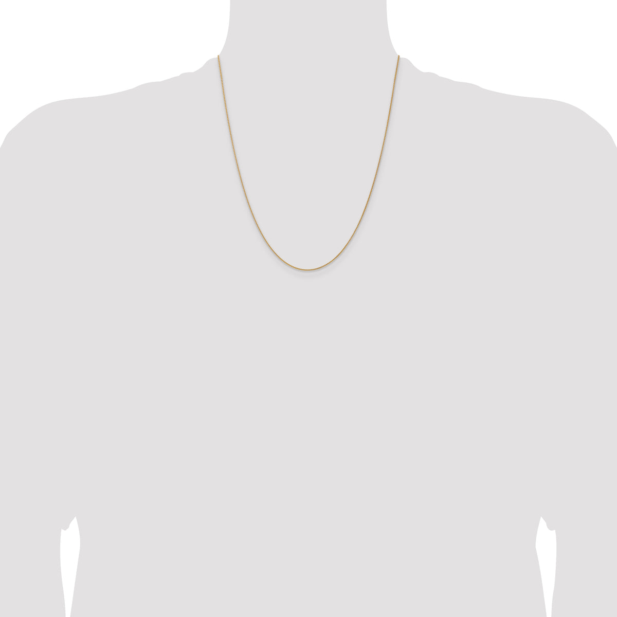 Spiga Wheat Chain in 14K Yellow Gold, Anklet to Necklace Lengths, 1mm - Sophia Jewelers