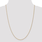 Spiga Wheat Chain in 14K Yellow Gold, Anklet to Necklace Lengths, 1mm - Sophia Jewelers