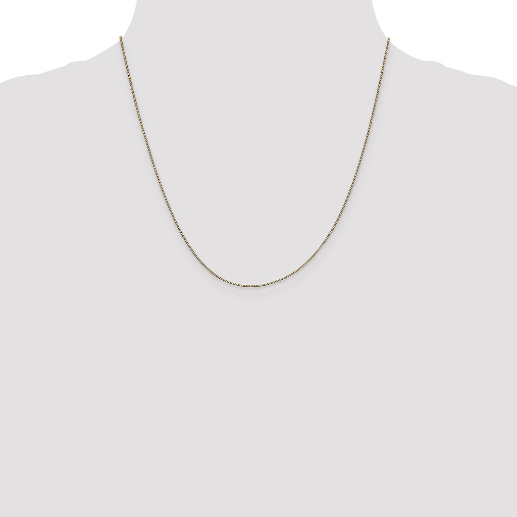 14K .7mm Box with Lobster Clasp Chain