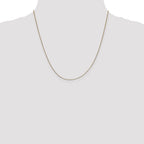 14K .7mm Box with Lobster Clasp Chain