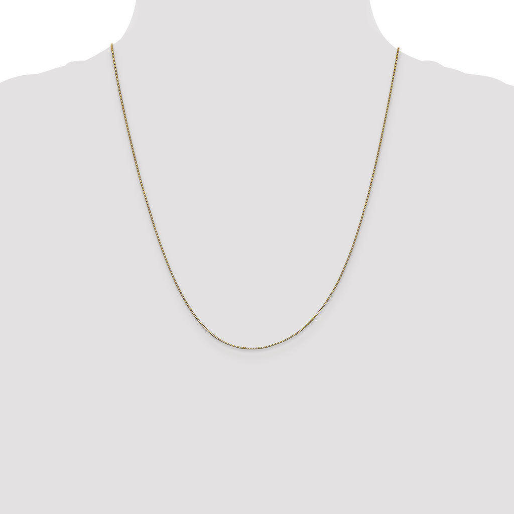 14K .7mm Box with Lobster Clasp Chain