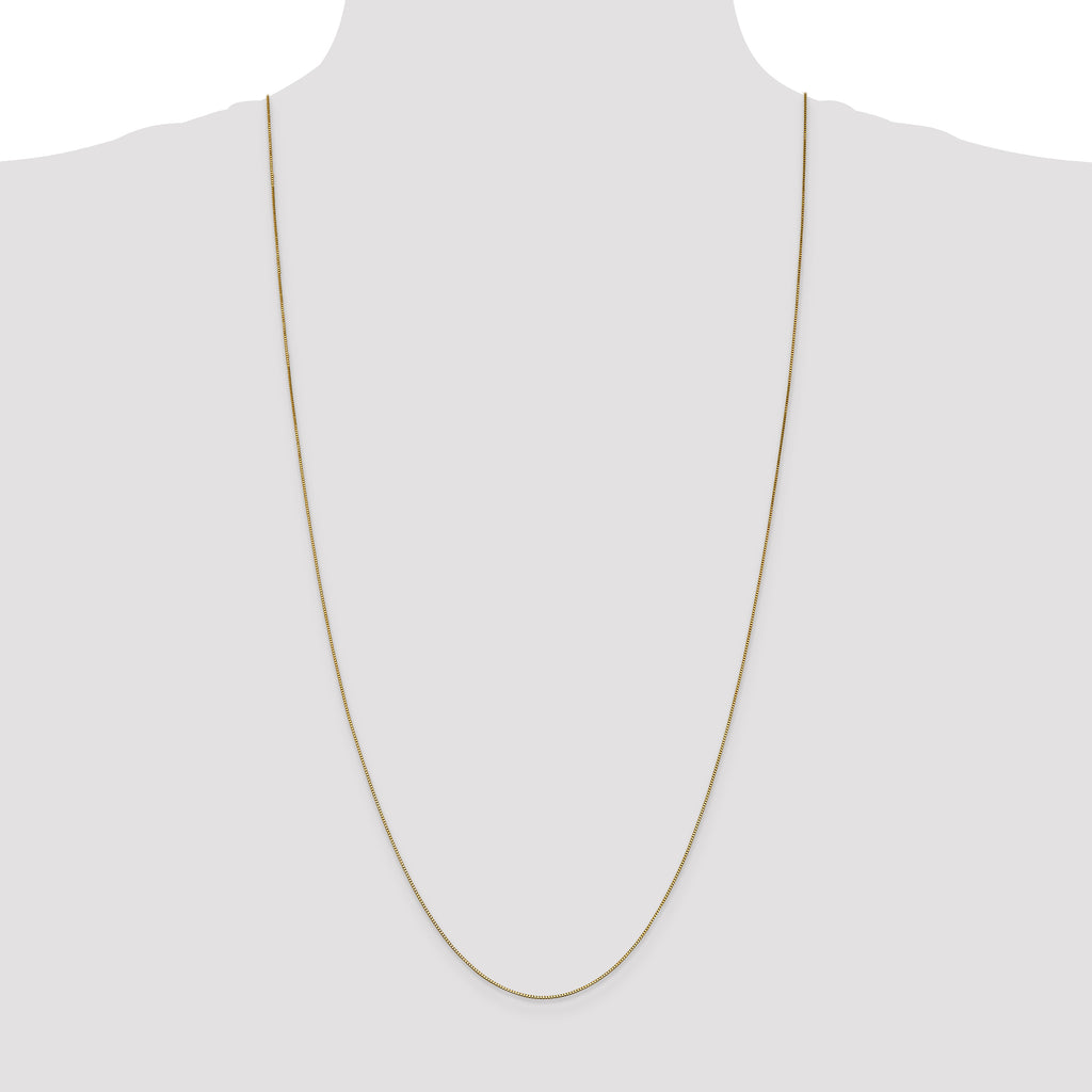 14K .7mm Box with Lobster Clasp Chain
