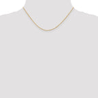 14 Karat 1mm Singapore with Lobster Clasp Chain - View 4