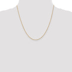 14K 1mm Singapore with Lobster Clasp Chain