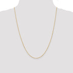 14K 1mm Singapore with Lobster Clasp Chain