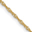 14 Karat 1mm Singapore with Lobster Clasp Chain | Sophia Jewelers
