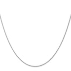 14 Karat White Gold 1.0mm Spiga Chain - View 2