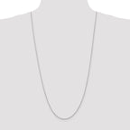 14K White Gold 1.5mm Diamond-Cut Rope Chain