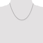 14K White Gold 1.3mm Round Snake Chain