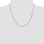 14K White Gold 1.3mm Round Snake Chain
