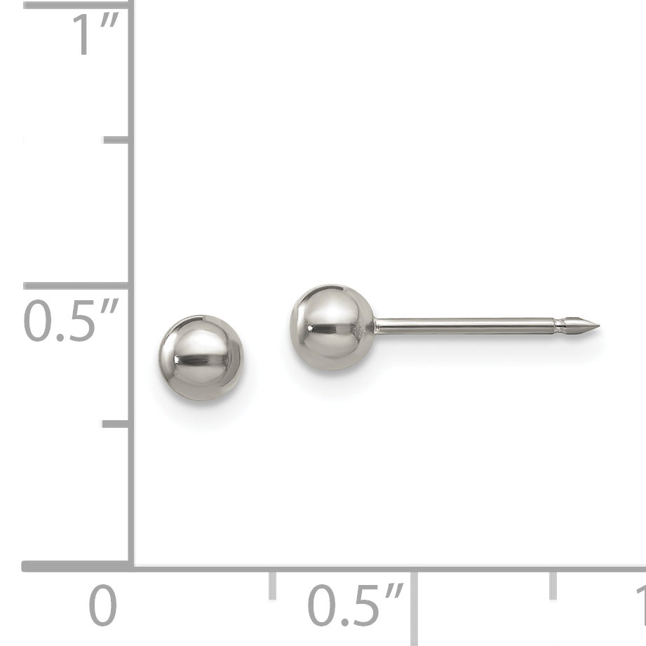 Inverness Titanium 4mm Ball Post Earrings