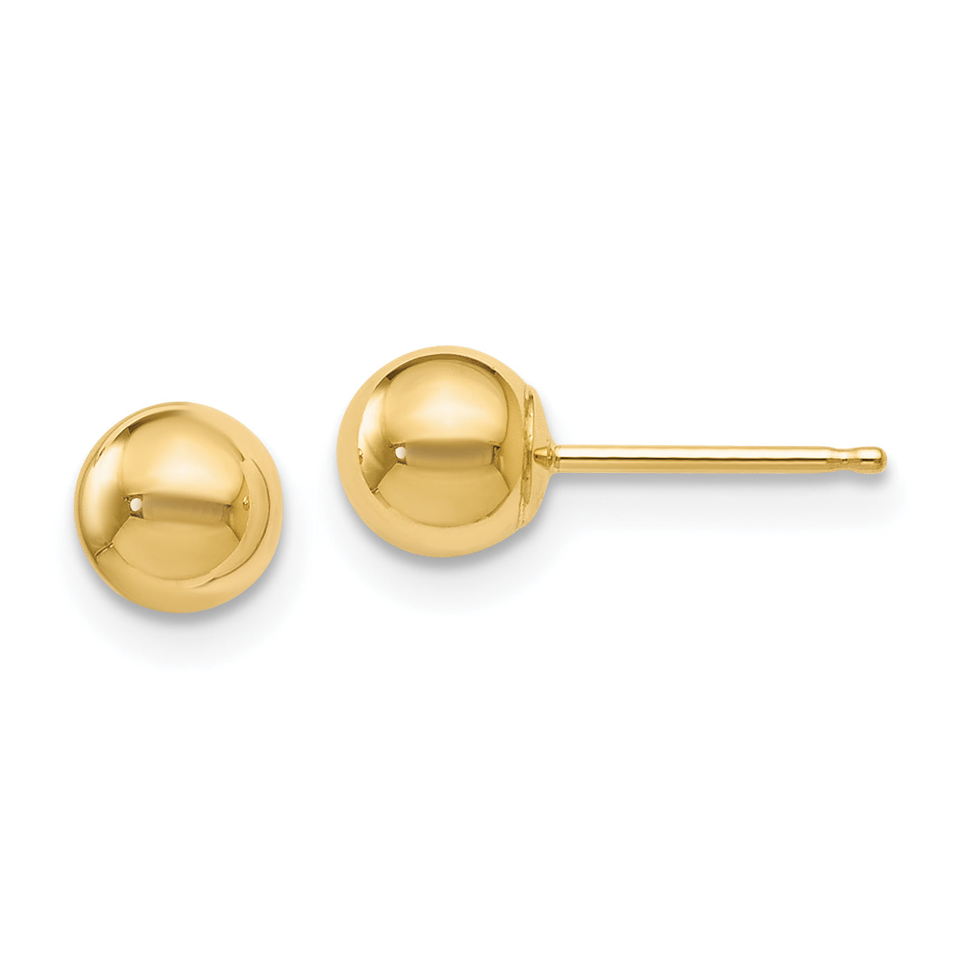 14K Polished 5mm Ball Post Earrings Main image