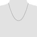 14K White Gold 1.6mm Round Cable Chain