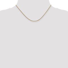 14K 1.6mm Round Cable Chain