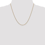 14K 1.6mm Round Cable Chain