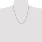 14K 1.6mm Round Cable Chain