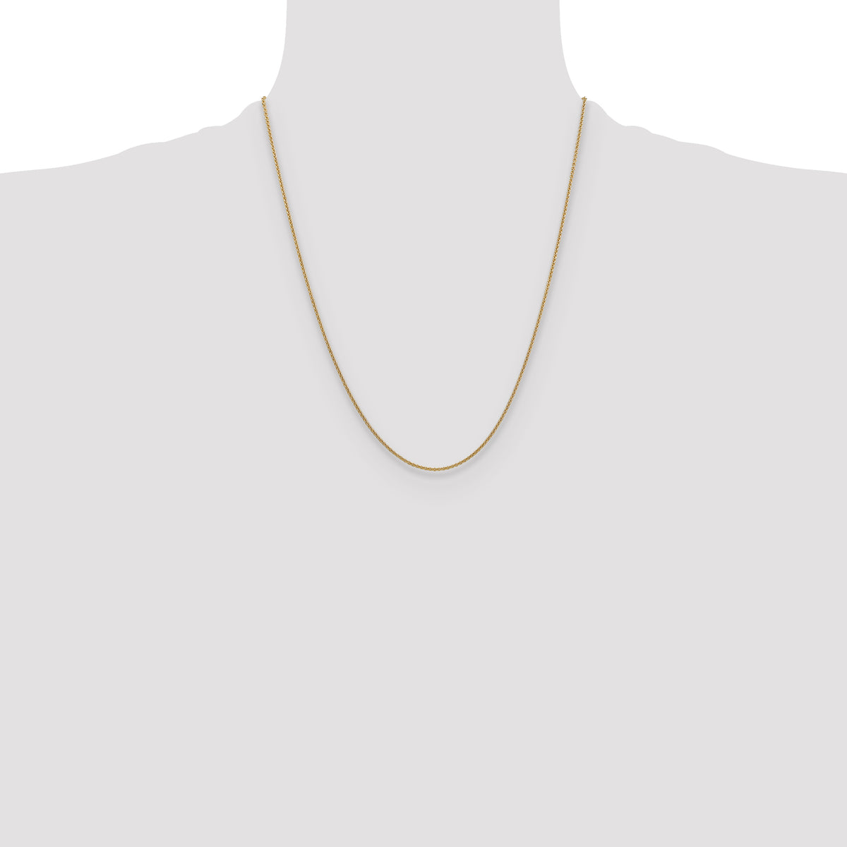 14K 1.6mm Round Cable Chain