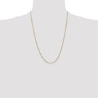 14K 1.6mm Round Cable Chain