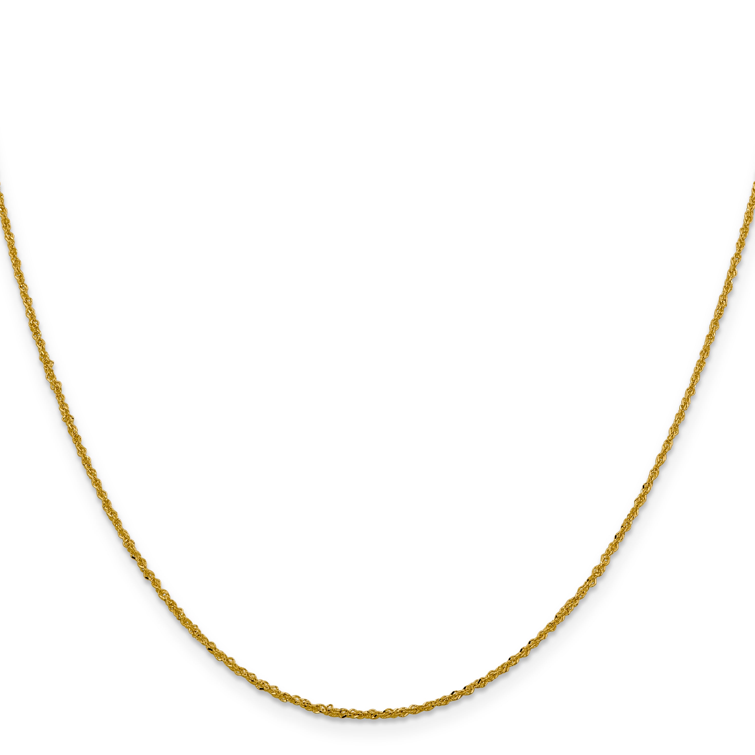 Sparkle Singapore Chain in 14K Yellow Gold, 1.3mm Secondary image