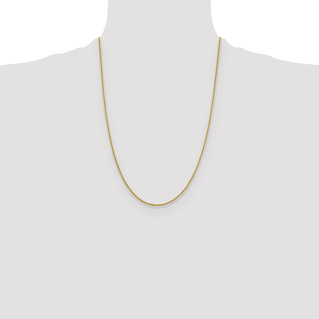 14K 1.3mm Sparkle Singapore Chain