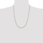14K 1.3mm Sparkle Singapore Chain