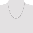14K White Gold 1.3mm Sparkle Singapore Chain