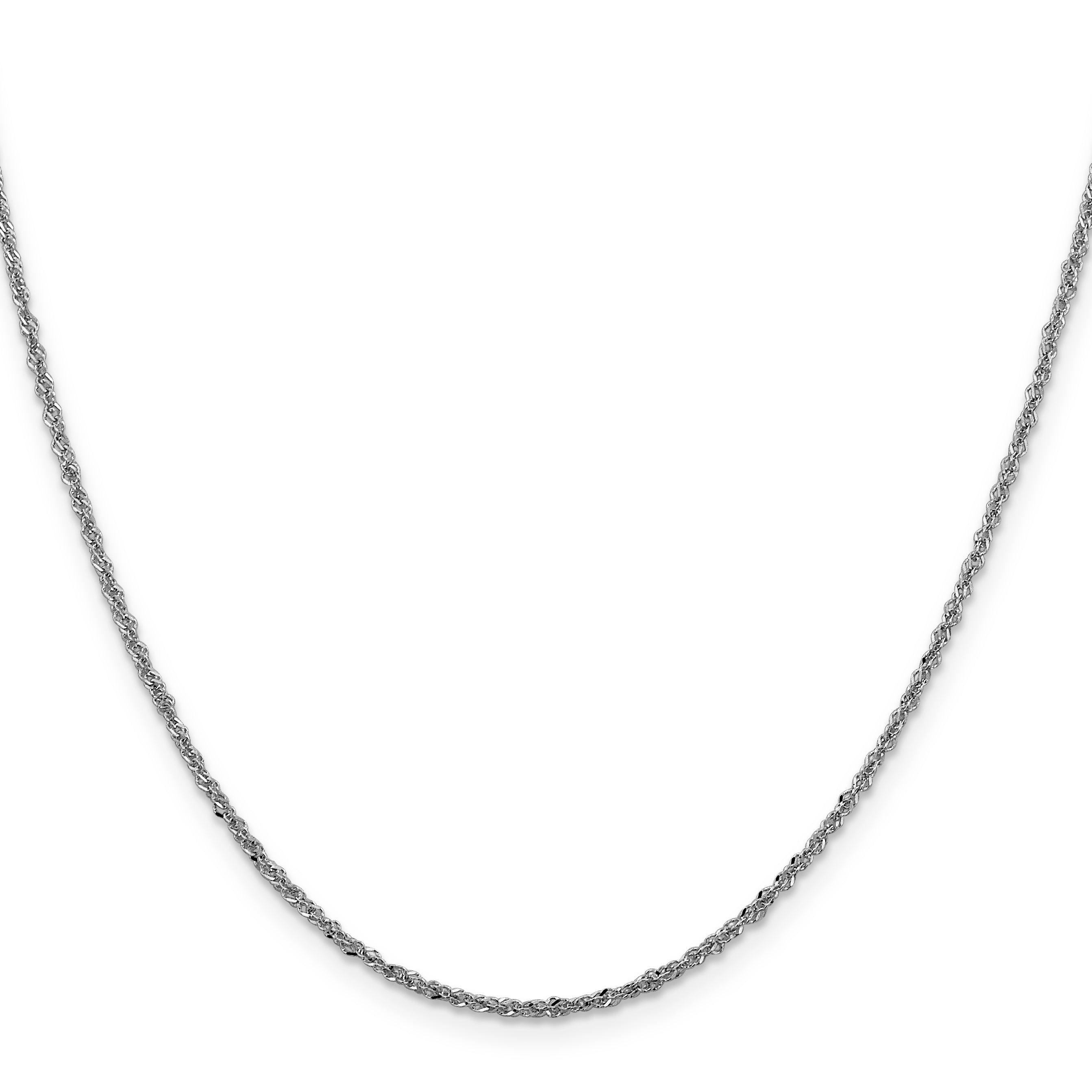Sparkle Singapore Chain in 14K White Gold, 1.6mm Secondary image