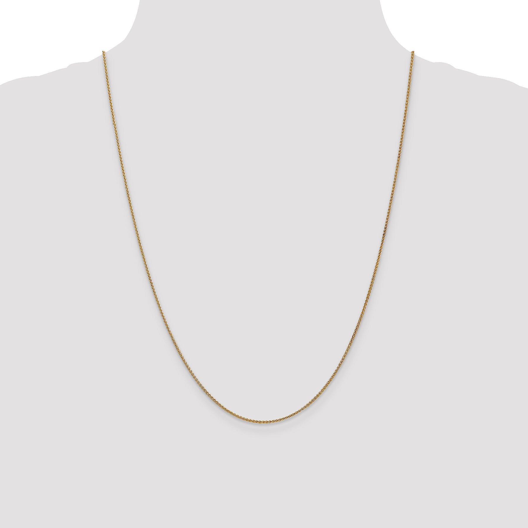 14K 1.2mm Spiga Chain