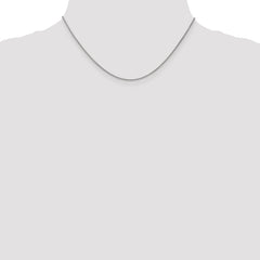 14K White Gold 1.2mm Spiga Chain