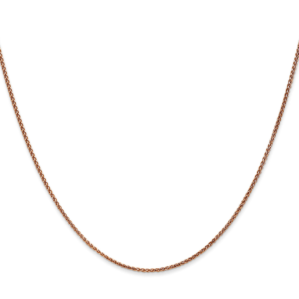 14K Rose Gold 1.2mm Spiga Chain