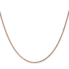 14K Rose Gold 1.2mm Spiga Chain