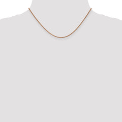 14K Rose Gold 1.2mm Spiga Chain