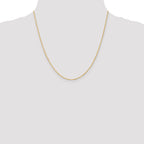 18K 20 inch 1.1mm Singapore with Spring Ring Clasp Chain