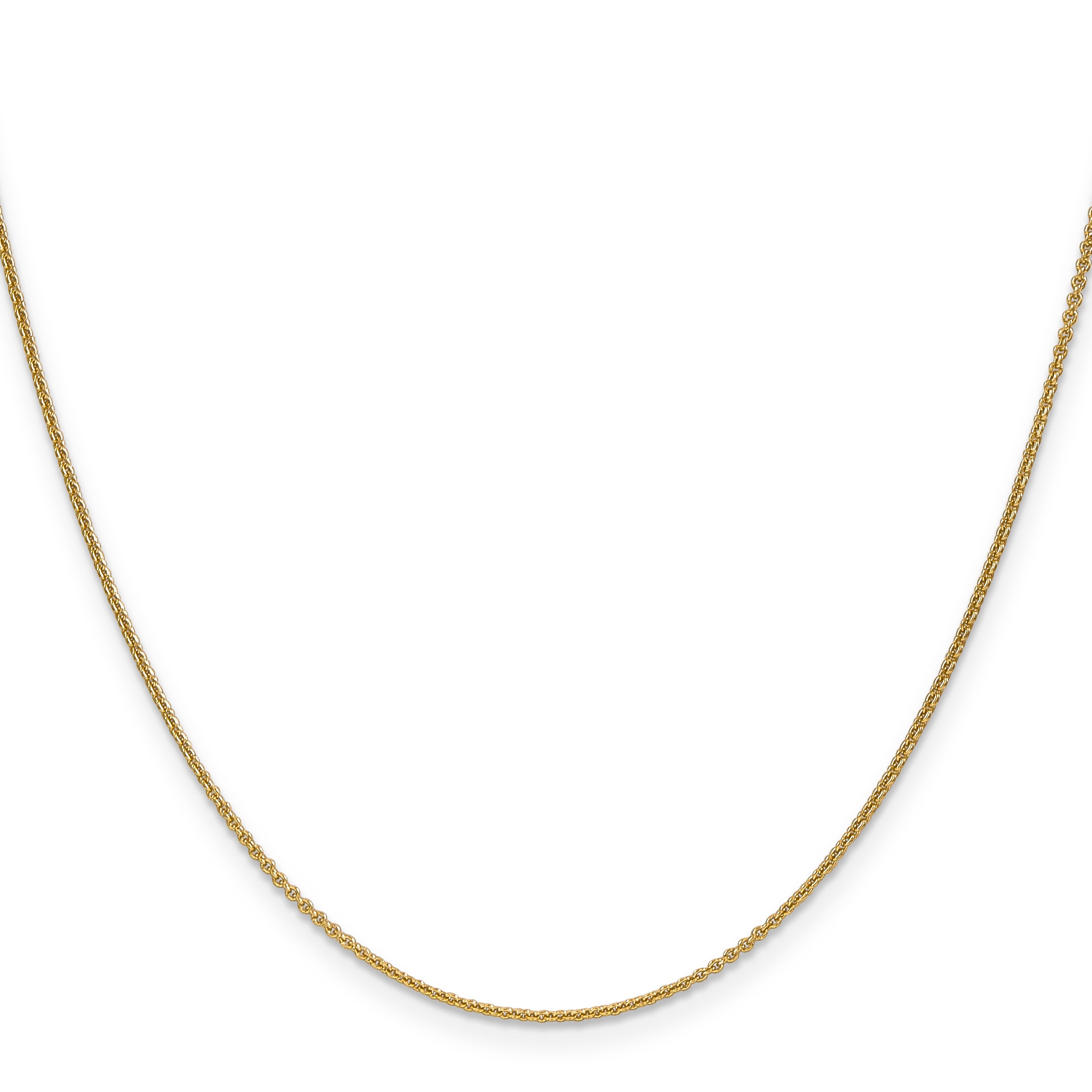 18 Karat 1.15mm D/C Cable Chain - View 2 Main image