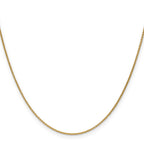 18 Karat 1.15mm D/C Cable Chain - View 2