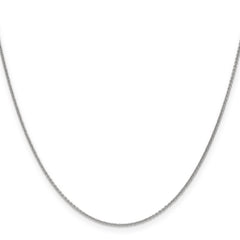 18K WG 1.15mm D/C Cable Chain