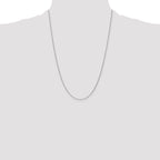 18K WG 1.15mm D/C Cable Chain