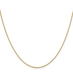 18K 24 inch .7mm Box with Lobster Clasp Chain