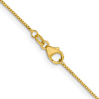 18K 24 inch .7mm Box with Lobster Clasp Chain