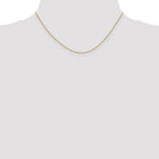 18K 16 inch .7mm Box with Lobster Clasp Chain