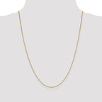 18K 24 inch .7mm Box with Lobster Clasp Chain